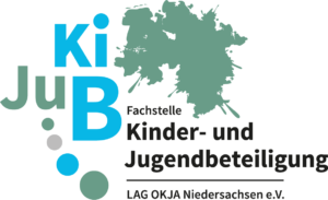 Logo der Fachstelle Kinder- und Jugendbeteiligung Niedersachsen.